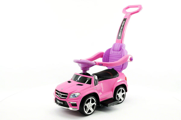 Pink mercedes sales push car