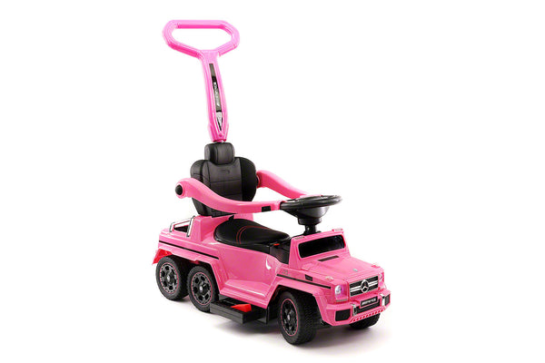 pink mercedes push car