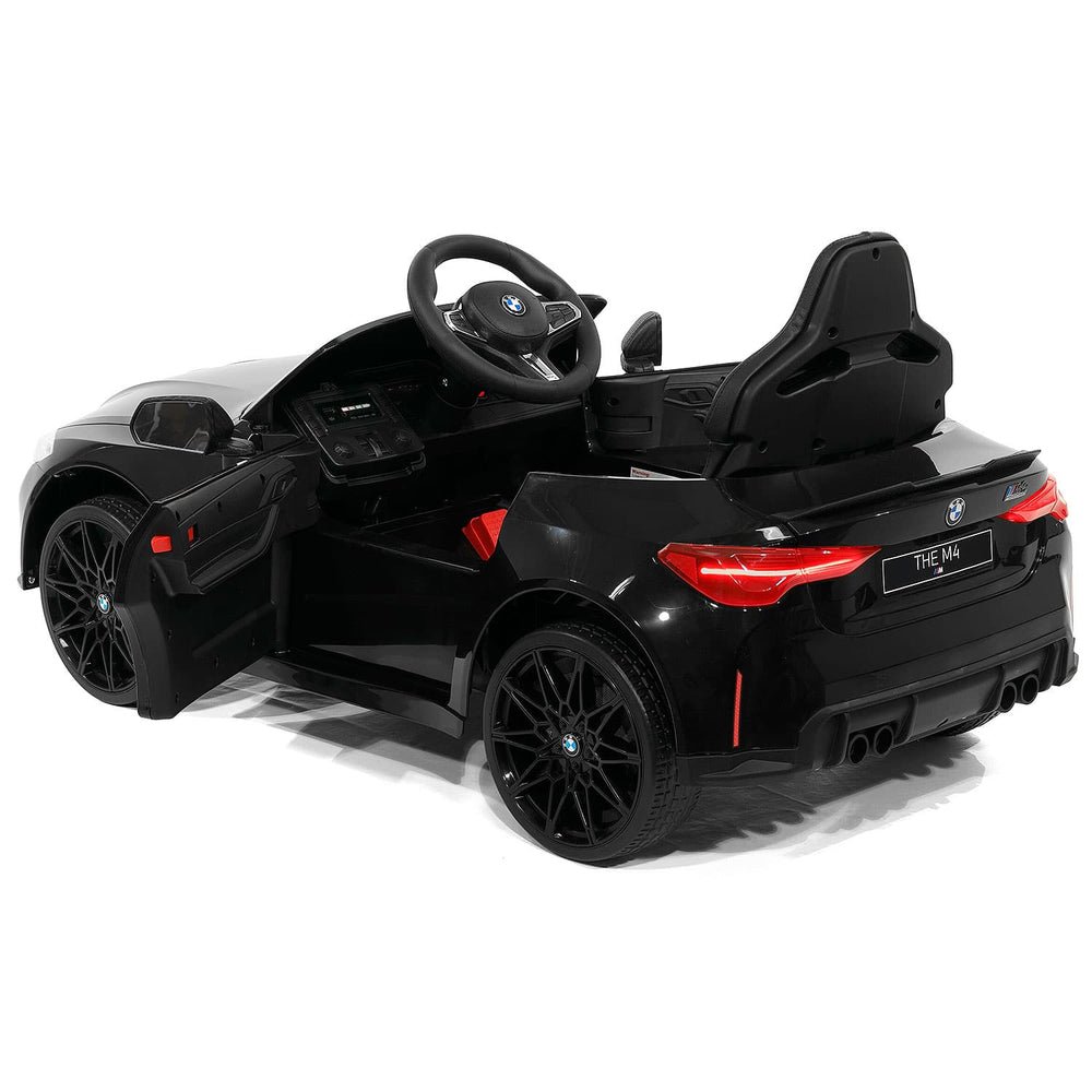 Moderno Kids BMW M4 12V Kids Ride-On Car with R/C Parental Remote | Black