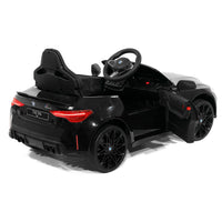 Moderno Kids BMW M4 12V Kids Ride-On Car with R/C Parental Remote | Black