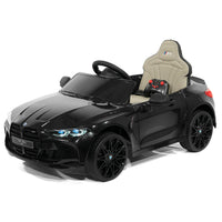 Moderno Kids BMW M4 12V Kids Ride-On Car with R/C Parental Remote | Black