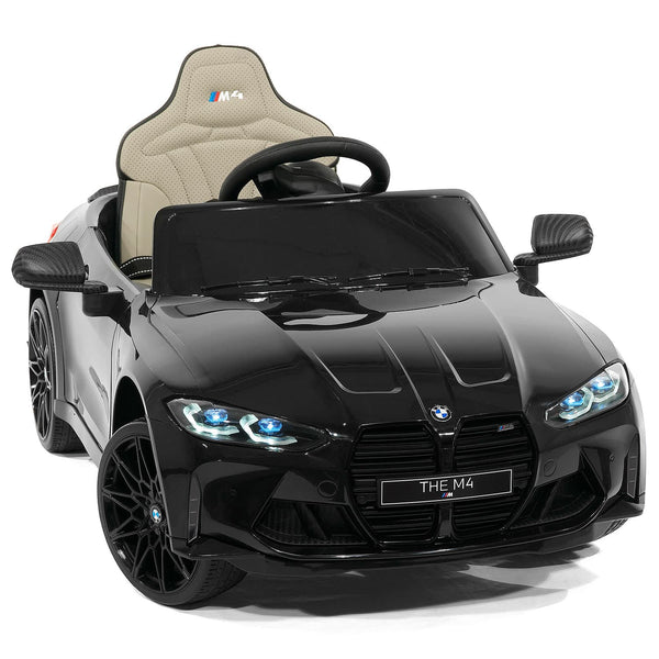 Moderno Kids BMW M4 12V Kids Ride-On Car with R/C Parental Remote | Black