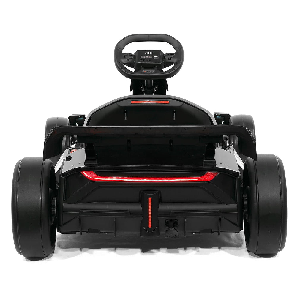 Moderno Kids Audi Sport 24V Big Kids Drifting Ride-On Go Kart | Black