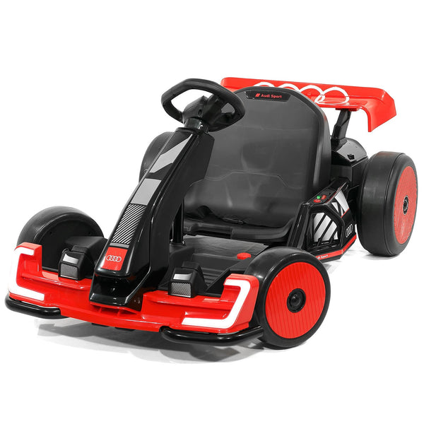 Moderno Kids Audi Sport 24V Big Kids Drifting Ride-On Go Kart | Red