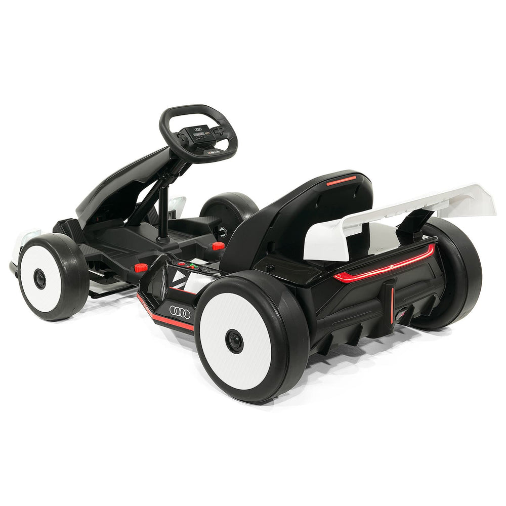 Moderno Kids Audi Sport 24V Big Kids Drifting Ride-On Go Kart | White