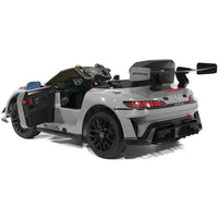 Moderno Kids Mercedes AMG GT3 EVO 12V Kids Ride-On Car with R/C Parental Remote | Gray