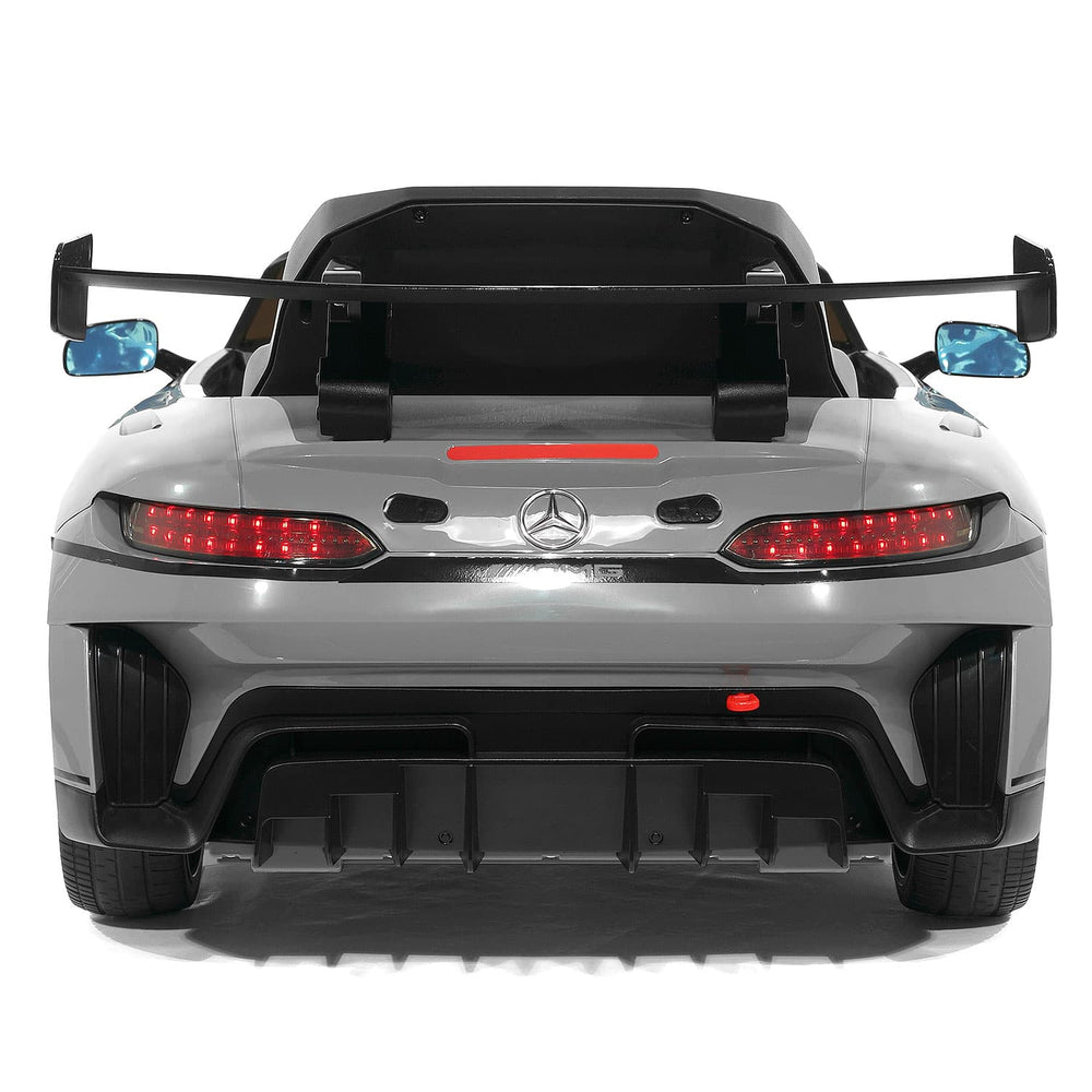 Moderno Kids Mercedes AMG GT3 EVO 12V Kids Ride-On Car with R/C Parental Remote | Gray