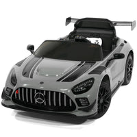 Moderno Kids Mercedes AMG GT3 EVO 12V Kids Ride-On Car with R/C Parental Remote | Gray