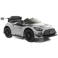 Moderno Kids Mercedes AMG GT3 EVO 12V Kids Ride-On Car with R/C Parental Remote | Gray