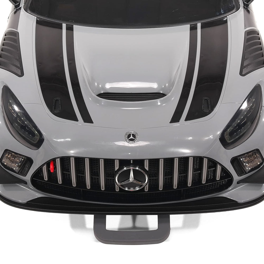 Moderno Kids Mercedes AMG GT3 EVO 12V Kids Ride-On Car with R/C Parental Remote | Gray