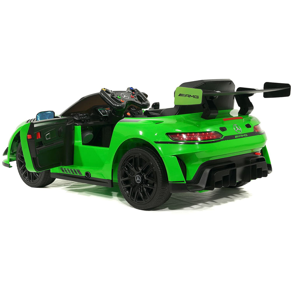 Moderno Kids Mercedes AMG GT3 EVO 12V Kids Ride-On Car with R/C Parental Remote | Green