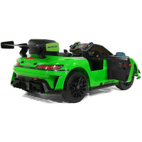 Moderno Kids Mercedes AMG GT3 EVO 12V Kids Ride-On Car with R/C Parental Remote | Green