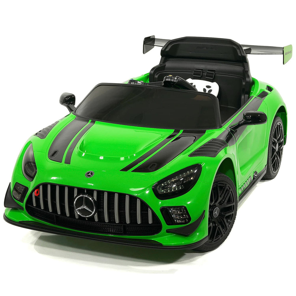 Moderno Kids Mercedes AMG GT3 EVO 12V Kids Ride-On Car with R/C Parental Remote | Green