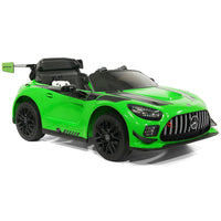 Moderno Kids Mercedes AMG GT3 EVO 12V Kids Ride-On Car with R/C Parental Remote | Green