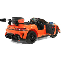 Moderno Kids Mercedes AMG GT3 EVO 12V Kids Ride-On Car with R/C Parental Remote | Orange