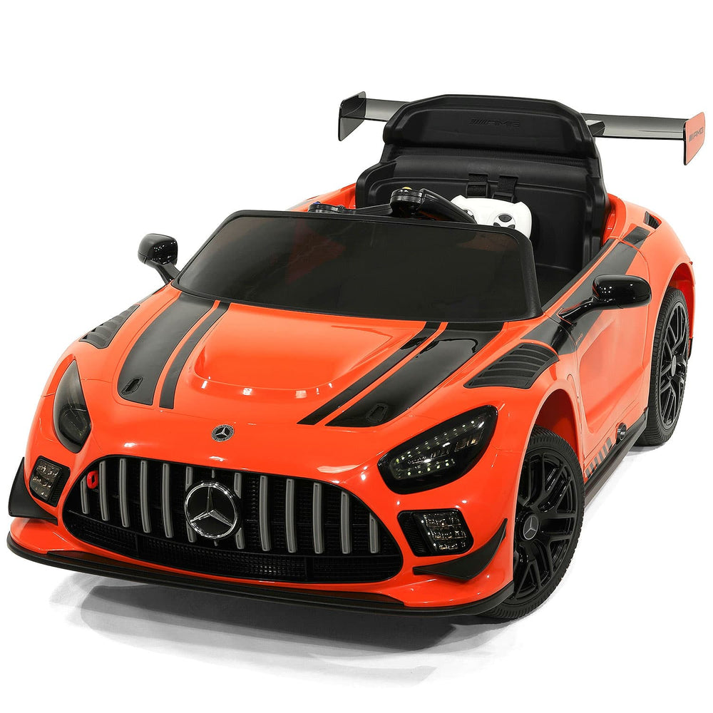 Moderno Kids Mercedes AMG GT3 EVO 12V Kids Ride-On Car with R/C Parental Remote | Orange