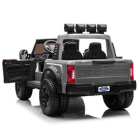 Moderno Kids Ford F450 Custom Edition 24V Kids Ride-On Car Truck with R/C Parental Remote | Gray