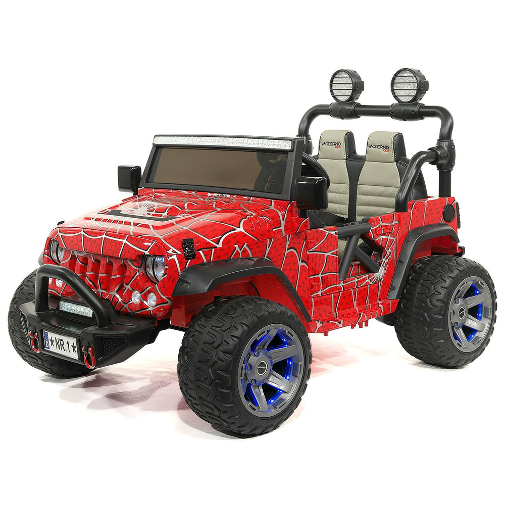 Moderno Kids Trail Explorer 24V Kids Ride-On Car Truck with R/C Parental Remote | Spider