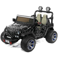 Moderno Kids Trail Explorer 24V Kids Ride-On Car Truck with R/C Parental Remote | Spider Black