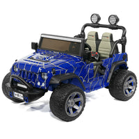 Moderno Kids Trail Explorer 24V Kids Ride-On Car Truck with R/C Parental Remote | Spider Blue