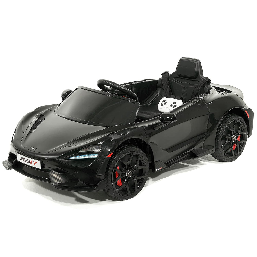 Moderno Kids McLaren 765LT 12V Kids Ride-On Car with R/C Parental Remote | Black