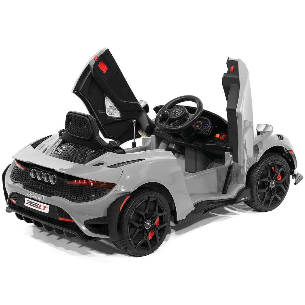 Moderno Kids McLaren 765LT 12V Kids Ride-On Car with R/C Parental Remote | Gray