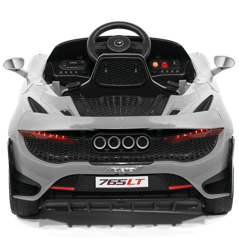 Moderno Kids McLaren 765LT 12V Kids Ride-On Car with R/C Parental Remote | Gray