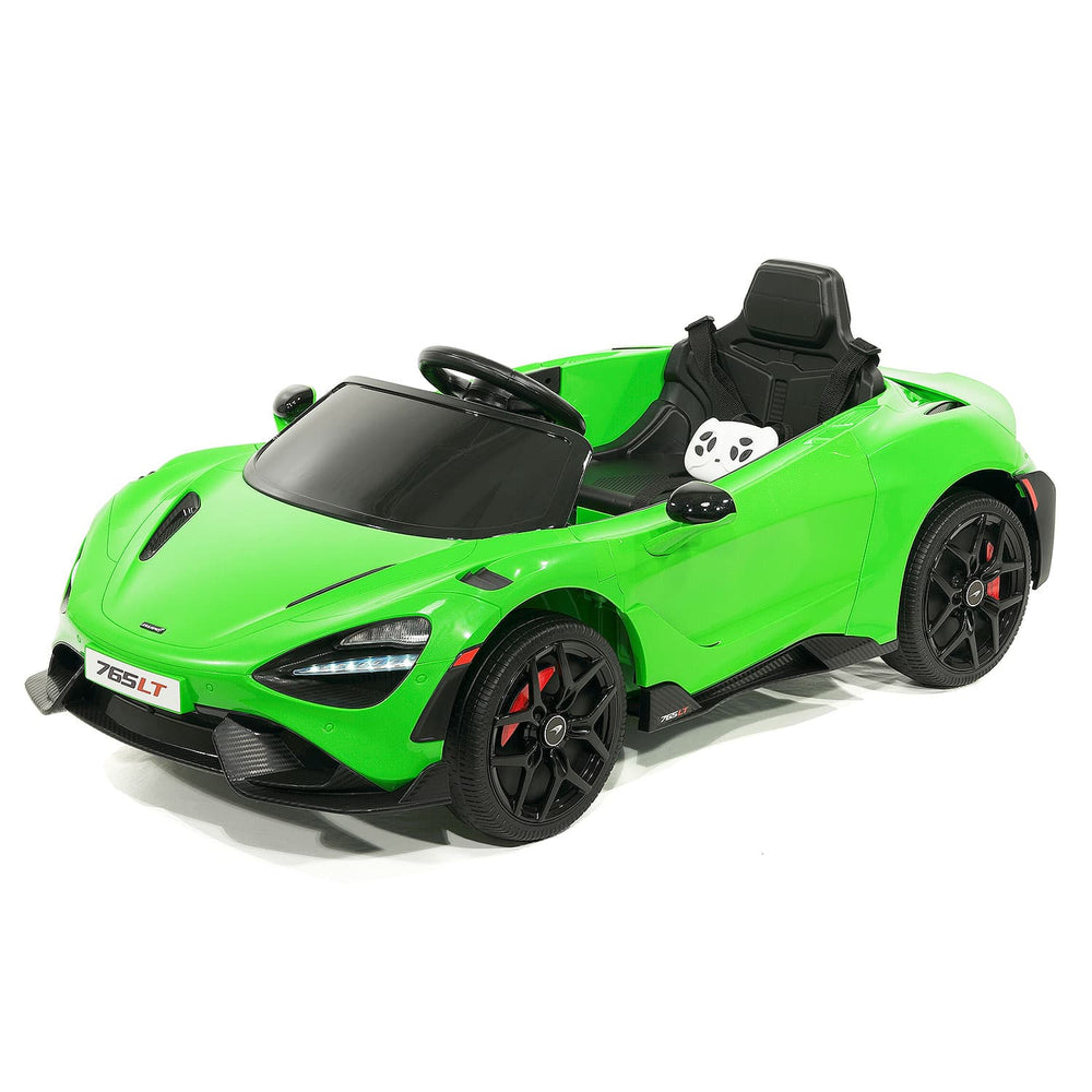 Moderno Kids McLaren 765LT 12V Kids Ride-On Car with R/C Parental Remote | Green