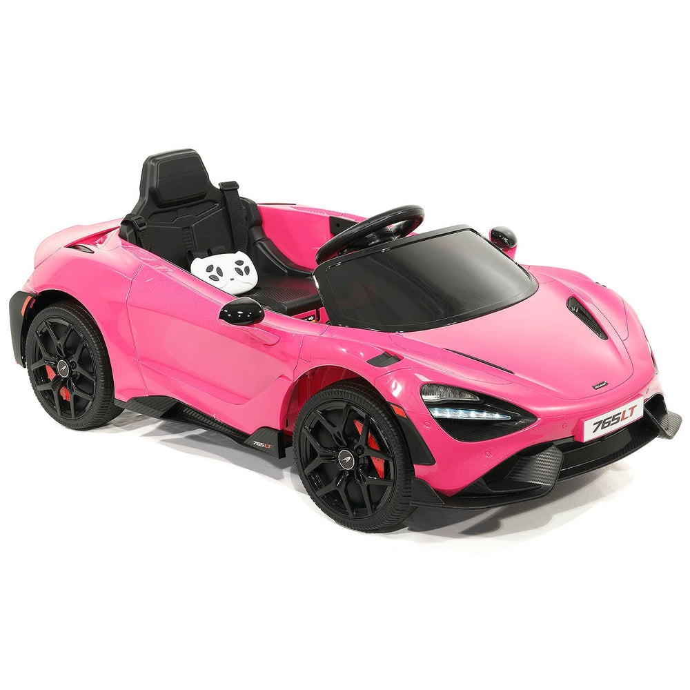 Moderno Kids McLaren 765LT 12V Kids Ride-On Car with R/C Parental Remote | Pink