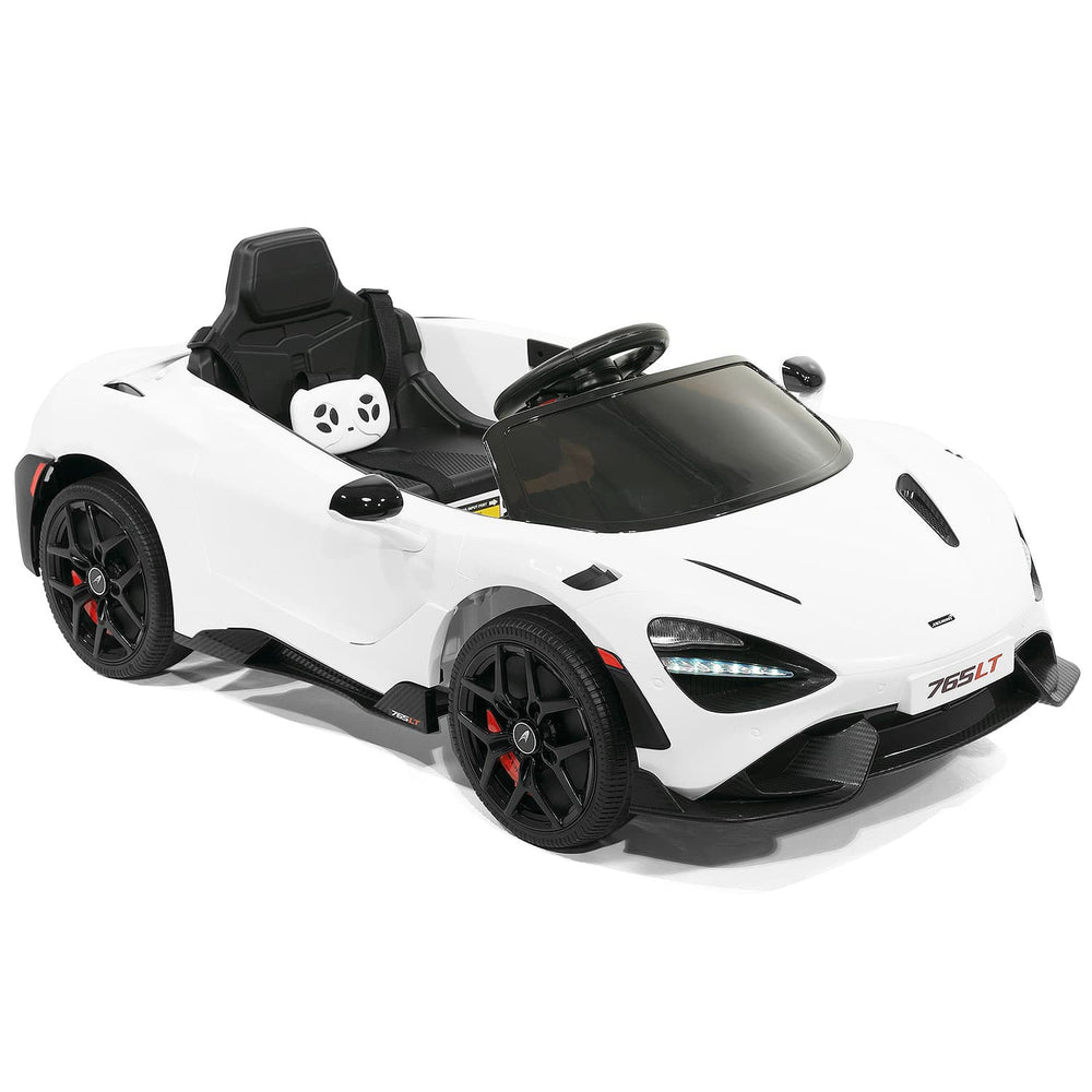 Moderno Kids McLaren 765LT 12V Kids Ride-On Car with R/C Parental Remote | White