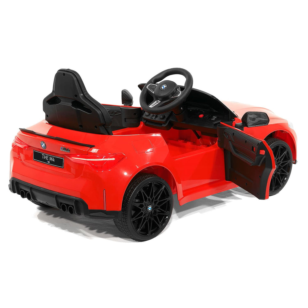 Moderno Kids BMW M4 12V Kids Ride-On Car with R/C Parental Remote | Red