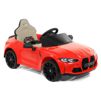 Moderno Kids BMW M4 12V Kids Ride-On Car with R/C Parental Remote | Red