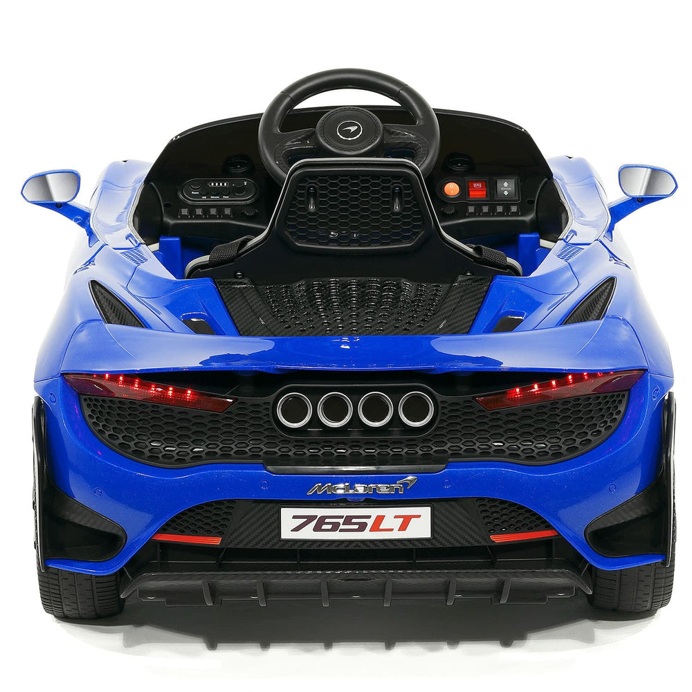 Moderno Kids McLaren 765LT 12V Kids Ride-On Car with R/C Parental Remote | Blue