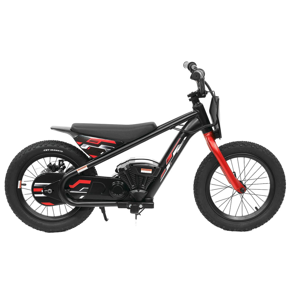 Moderno Kids Big Kids 24V Electric Ride-On Balance Bike Scooter | Black