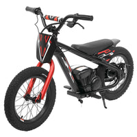 Moderno Kids Big Kids 24V Electric Ride-On Balance Bike Scooter | Black