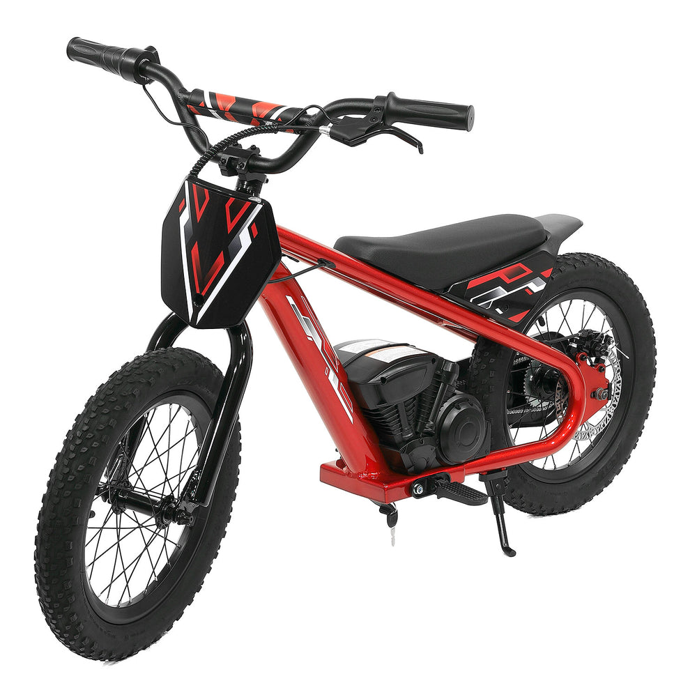 Moderno Kids Big Kids 24V Electric Ride-On Balance Bike Scooter | Red