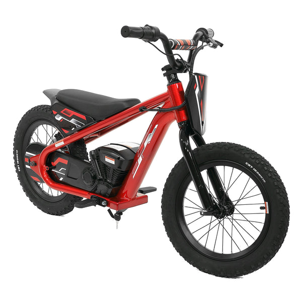 Moderno Kids Big Kids 24V Electric Ride-On Balance Bike Scooter | Red