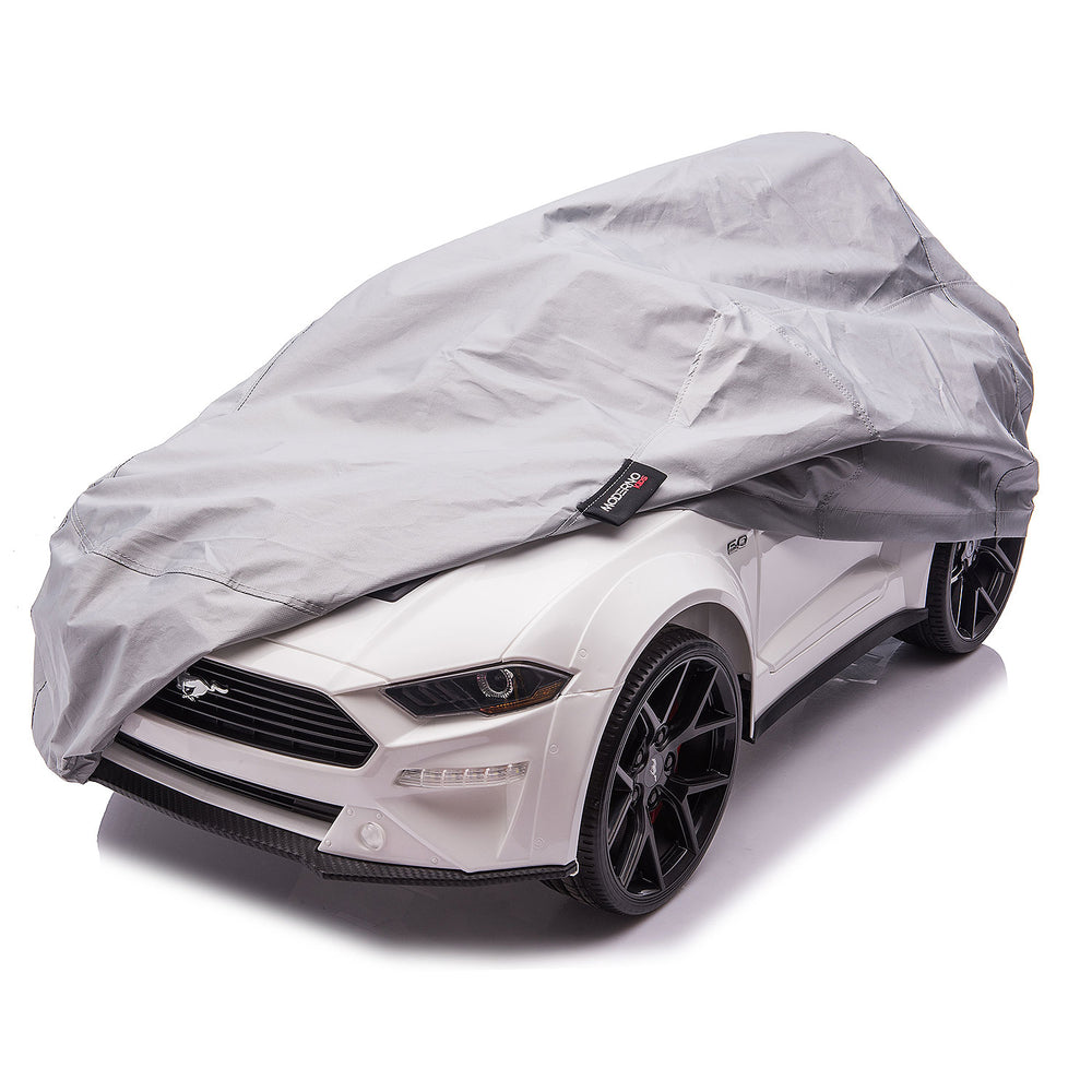 INDOOR CAR COVER FITS FORD MUSTANG VI BLACK CAR COVER PROTECTIVE BLANKET