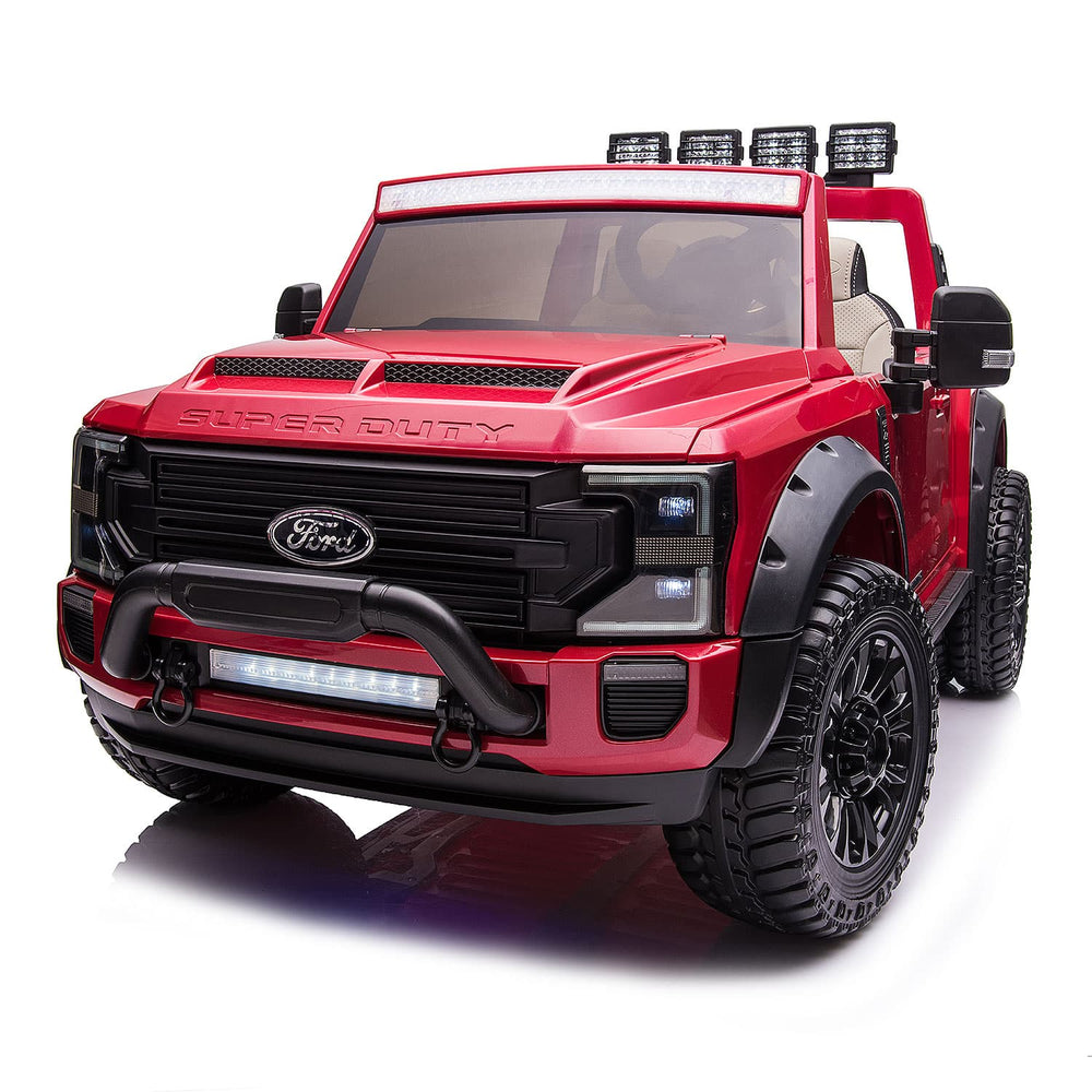 Electric Ride-On Truck for Kids with Remote Control, LED Lights, and M
