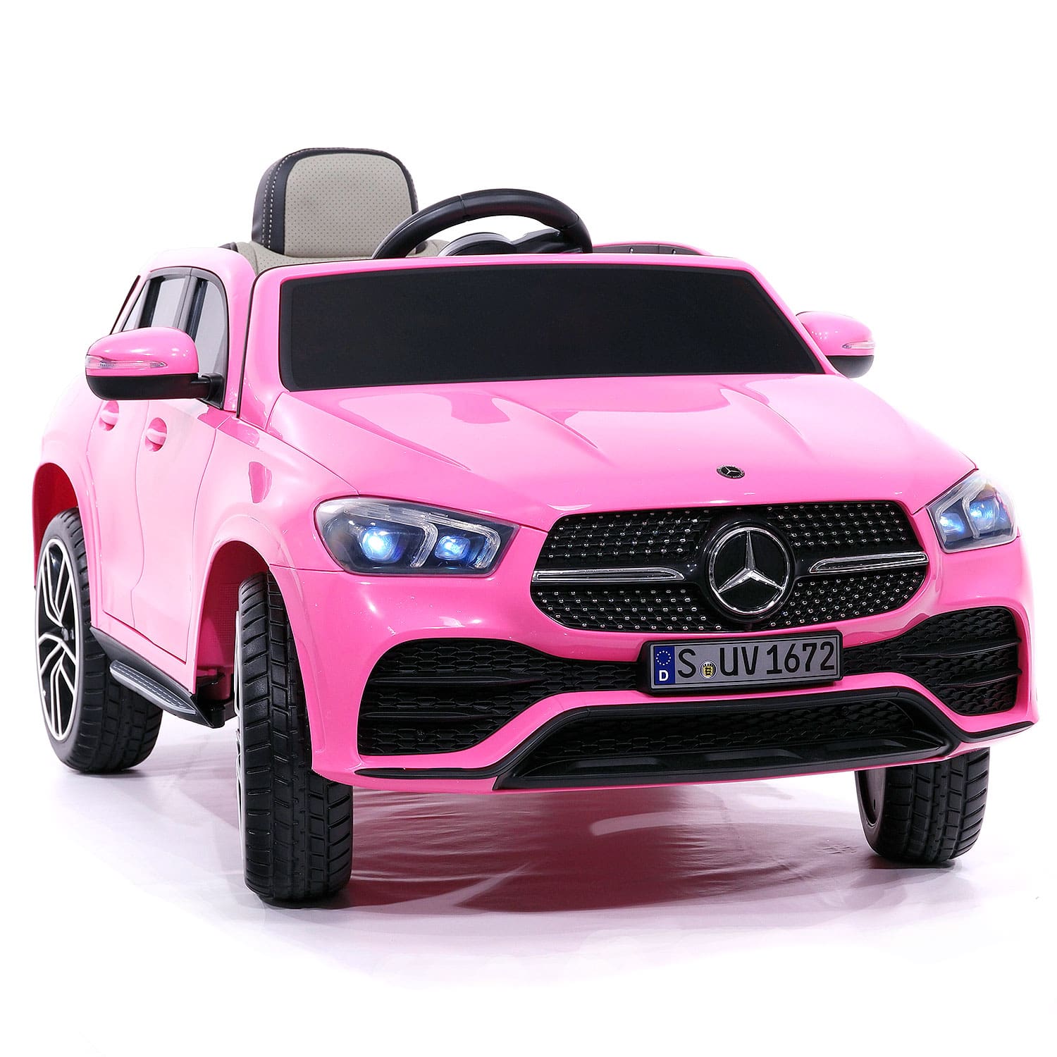 Pink mercedes cheap kid car